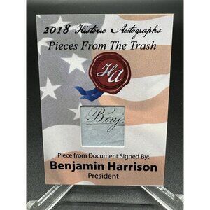 2018 Historic Autos Pieces From The Trash 59/61 Benjamin Harrison Writing